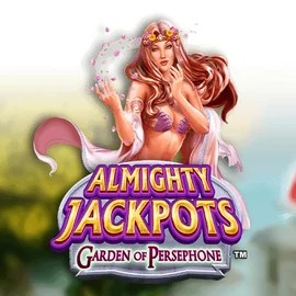 Almighty Jackpots: Garden of Persephone logo by Novomatic Duffspin Casino