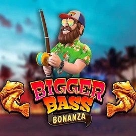 Bigger Bass Bonanza online game logo by Pragmatic Play on duffspincasino.eu