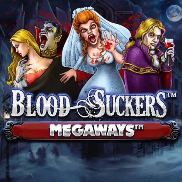 Blood Suckers Megaways slot logo by Red Tiger Gaming at Duffspin Casino