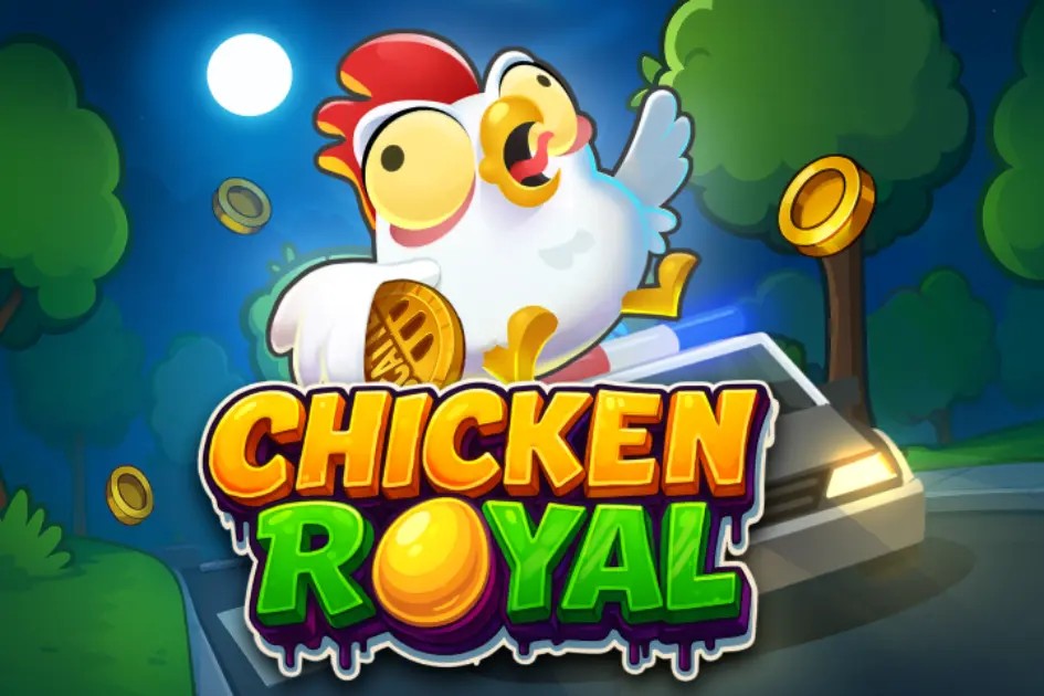 Enjoy Chicken Royal by InOut – logo hosted on duffspincasino.eu