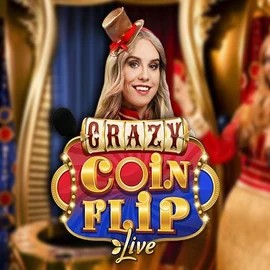 Crazy Coin Flip logo by Evolution Duffspin Casino