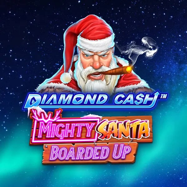 Diamond Cash Mighty Santa Boarded Up logo – Slots by Greentube at Duffspin Casino
