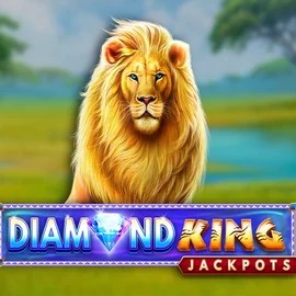 Diamond King Jackpots online game logo by SpinPlay Games on duffspincasino.eu
