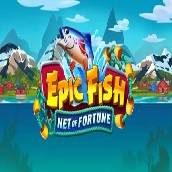 Epic Fish Net of Fortune online game logo by Quickspin on duffspincasino.eu