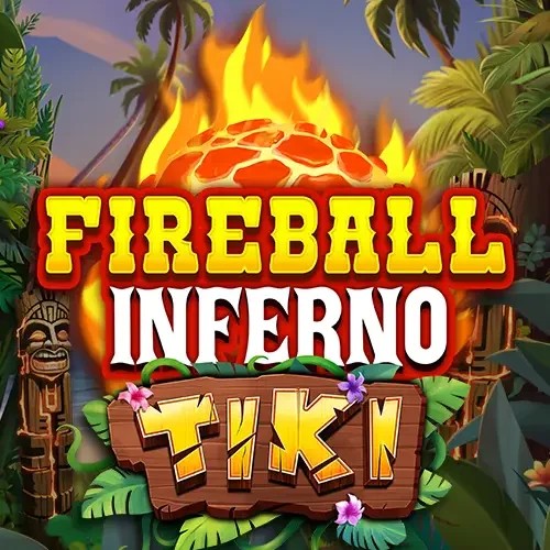 Fireball Inferno Tiki by NetEnt, showcased at duffspincasino.eu – game logo
