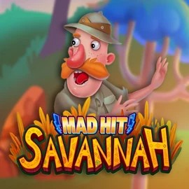 Mad Hit Savannah slot visual from RubyPlay available on duffspincasino.eu