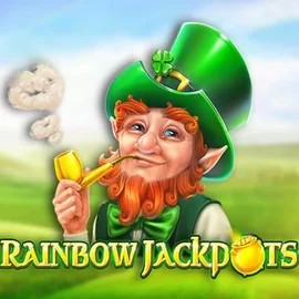 Rainbow Jackpots logo by Red Tiger Gaming at Duffspin Casino